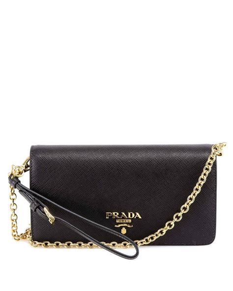 prada clutch bag with chain.